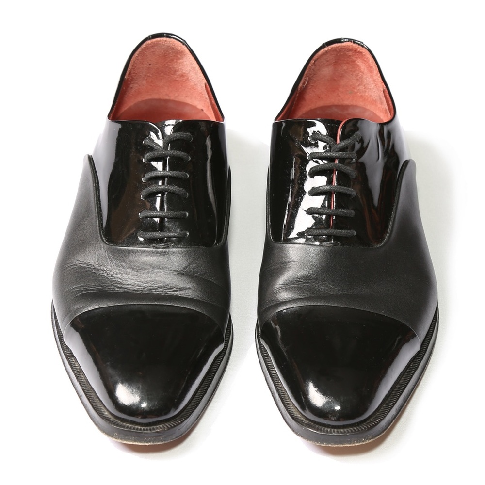 Magnanni Men's Shoe Cesar Patent Oxford Black 8 1/2 #13880 - Picture 2 of 5